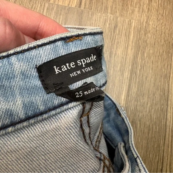 Kate Spade Wide-Leg Cuffed Denim - Picture 4 of 5